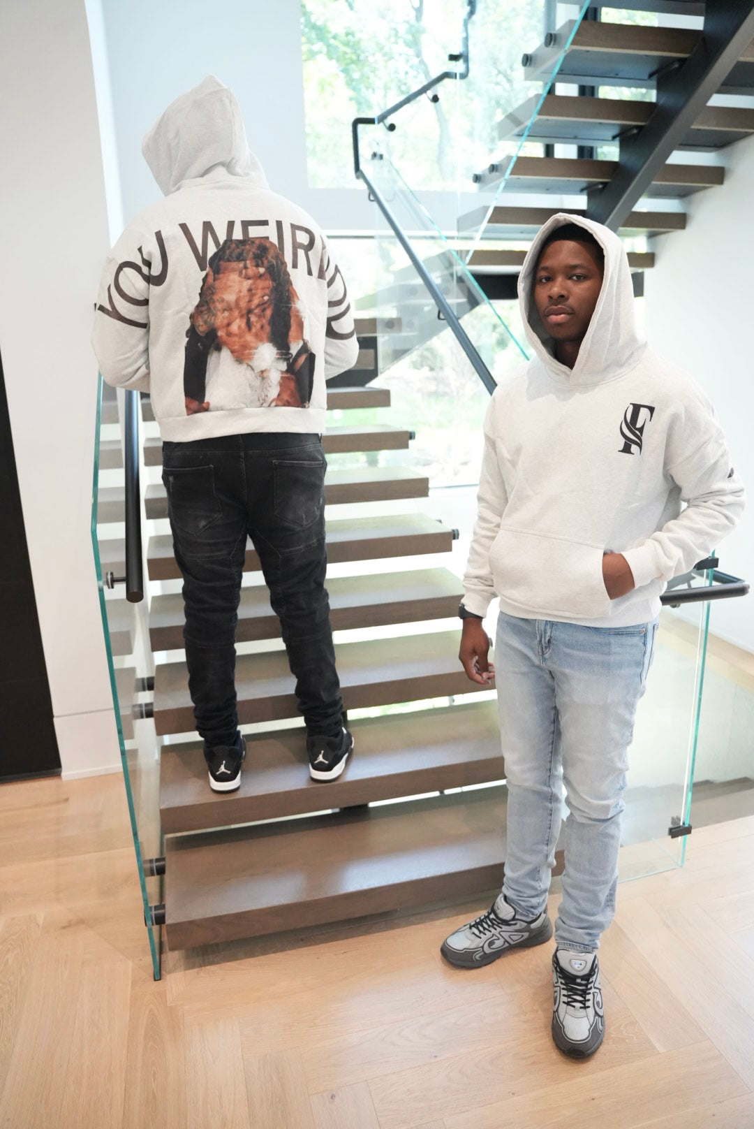 "you weird" hoodie